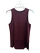 Theory Size S Burgundy Viscose Round Neck Sleeveless Top Burgundy / S