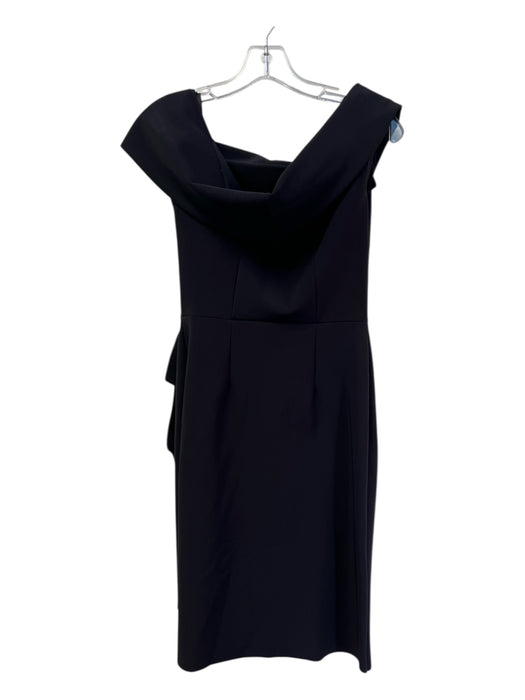 Chiara Boni Size 40 Black Polyamide Blend Off Shoulder Cap Sleeve Dress Black / 40