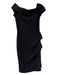 Chiara Boni Size 40 Black Polyamide Blend Off Shoulder Cap Sleeve Dress Black / 40