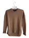 Theory Size S Brown Cashmere Ribbed Knit V Neck Long Sleeve Top Brown / S