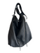 Rebecca Minkoff Black Leather Top Handle Cross Body Strap silver hardware Bag Black / M