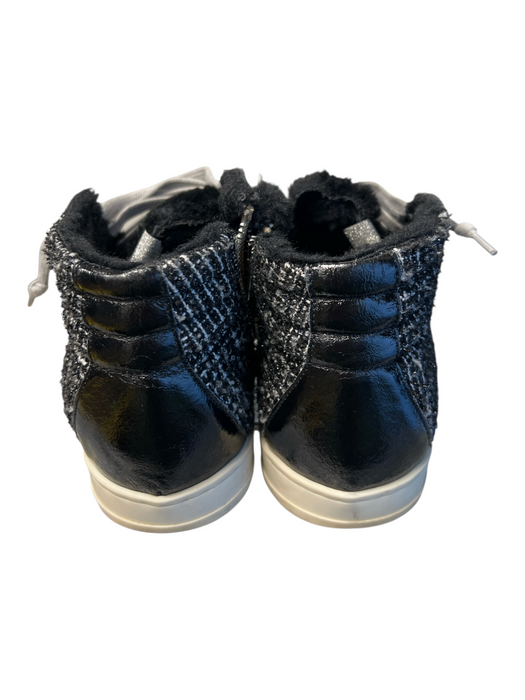 P448 Shoe Size EST 8 Gray & White Manmade Material Tweed Lace Up High Top Shoes Gray & White / EST 8