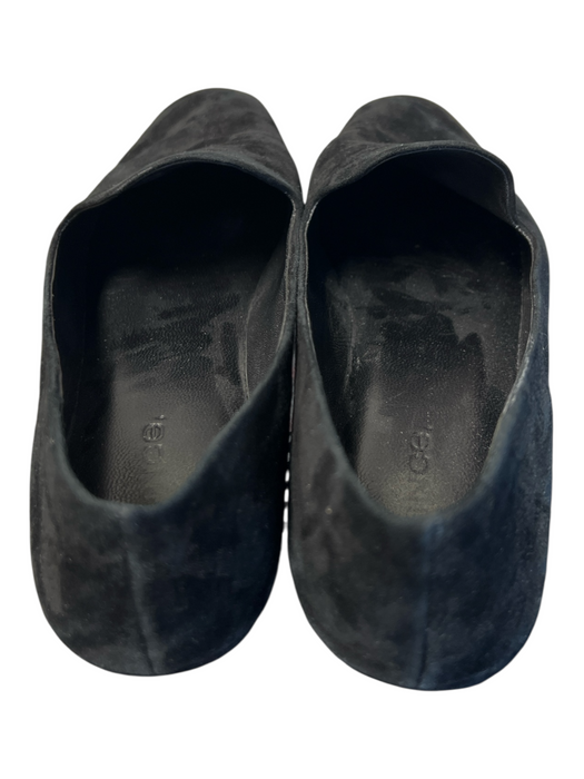 Vince Shoe Size 8.5 Black Leather Suede Loafer Square Toe Flat Shoes Black / 8.5