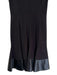 Akris Punto Size 4 Black Viscose Blend Crewneck Back Zip Cap Sleeve Dress Black / 4