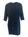 L'agence Size 4 Black Polyester Blend Round Neck Back Zip 1/2 sleeve Dress Black / 4