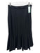 Elie Tahari Size 2 Black & Gray Polyester, Viscose, Wool Flare Hem Midi Skirt Black & Gray / 2