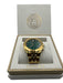 Versace Gold & Green Metal Case Men's Watch Gold & Green
