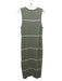 Varley Size Medium Sage green Cotton Knit Sleeveless Midi Dress Sage green / Medium