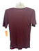 Burberry Size Small Plum Purple Modal V Neck Short Sleeve T Shirt Top Plum Purple / Small