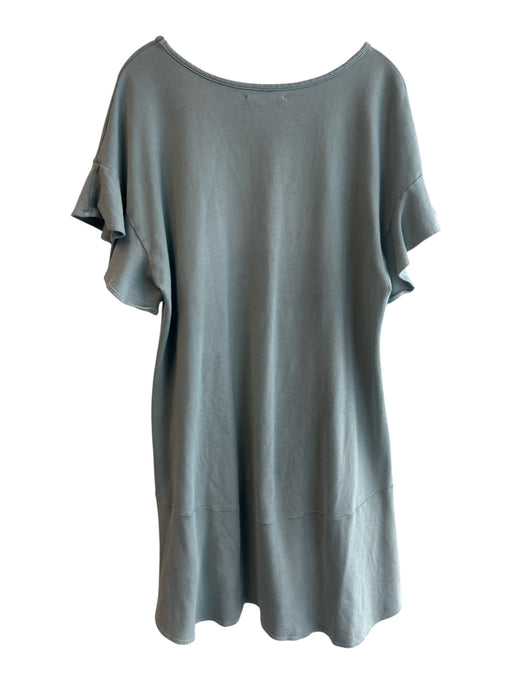 Saturday Sunday Size M Green 100% Cotton Wide Neck Detailed Sleeves baggy Dress Green / M