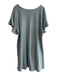 Saturday Sunday Size M Green 100% Cotton Wide Neck Detailed Sleeves baggy Dress Green / M