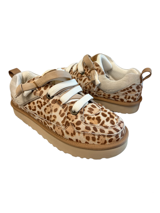 Ugg Shoe Size 9 Brown & Beige Manmade Material Round Toe Animal Print Shoes Brown & Beige / 9
