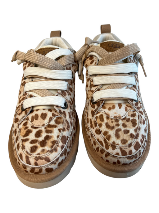 Ugg Shoe Size 9 Brown & Beige Manmade Material Round Toe Animal Print Shoes Brown & Beige / 9