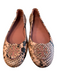 Tory Burch Shoe Size 9 Pink & Black Leather Upper Round Toe Animal Print Shoes Pink & Black / 9