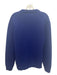 Moncler Size 2 Blue & Yellow Wool ribbed hem Logo Motif Sweater Blue & Yellow / 2