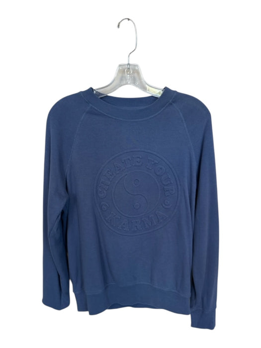 Spirtual Gangster Size M Navy Cotton Blend Long Sleeve yin yang Sweatshirt Navy / M
