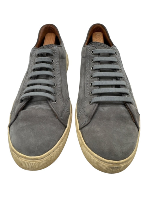 Frye Shoe Size 9.5 AS IS Gray & White Leather Solid Sneaker Men's Shoes Gray & White / 9.5