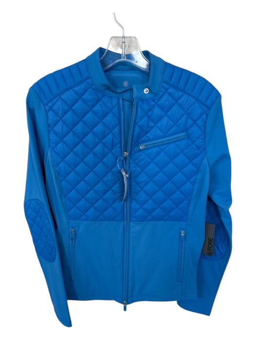 G/Fore Size S Blue Nylon Blend Long Sleeve Quilted Full Zip Athletic Jacket Blue / S
