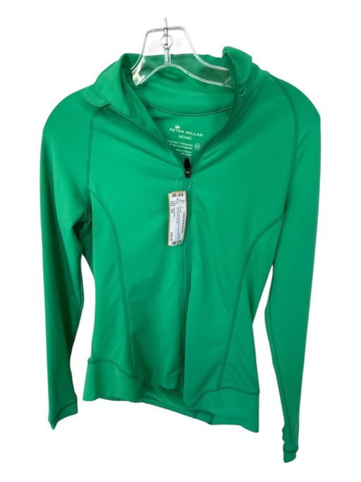 Peter Millar Size XS Green Polyester Blend Long Sleeve Full ZIp Athletic Jacket Green / XS