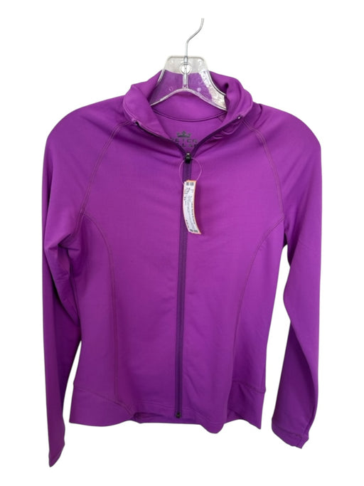 Peter Millar Size XS Purple Polyester Blend Long Sleeve Full ZIp Athletic Jacket Purple / XS