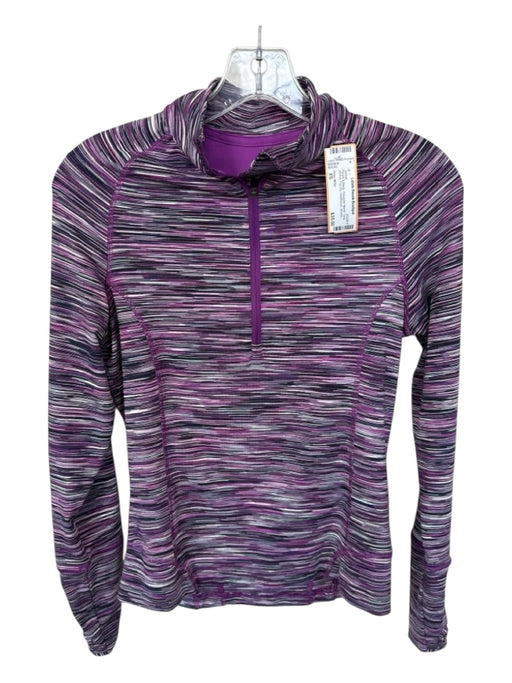 Peter Millar Size XS Purple & Black Polyester Blend Long Sleeve Full ZIp Jacket Purple & Black / XS
