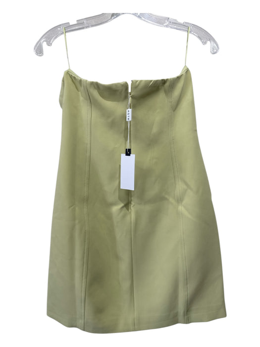 ASTR Size M Light Green Polyester Strapless Keyhole Front Back Zip Mini Dress Light Green / M