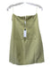ASTR Size M Light Green Polyester Strapless Keyhole Front Back Zip Mini Dress Light Green / M