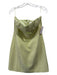 ASTR Size M Light Green Polyester Strapless Keyhole Front Back Zip Mini Dress Light Green / M