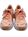 Hoka Shoe Size 8.5 Peach Synthetic Knit Round Toe Perforated Lace Up Sneakers Peach / 8.5