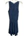 Ramy Brook Size M Dark Blue Polyester Blend Smocked Waist Knee Length Dress Dark Blue / M