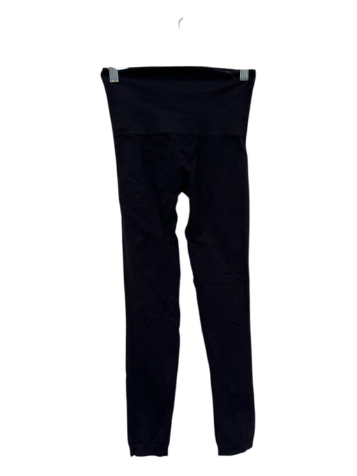 Spanx Size S Black Nylon Blend High Waist Pull On Cropped Stretch Leggings Black / S