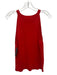 Cotton by Autumn Cashmere Size M Red Cotton Sleeveless Knit Pattern Top Red / M