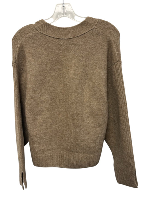 Parker Size S Light Brown Acrylic Blend Long Sleeve Knit Button Up Cardigan Light Brown / S
