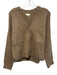 Parker Size S Light Brown Acrylic Blend Long Sleeve Knit Button Up Cardigan Light Brown / S