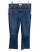 Paige Size 29 Medium Wash Rayon Blend High Rise Raw Hem Boot Cut Jeans Medium Wash / 29