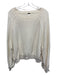 Free People Size M Ivory Cotton Fuzzy Long Sleeve Sweater Ivory / M