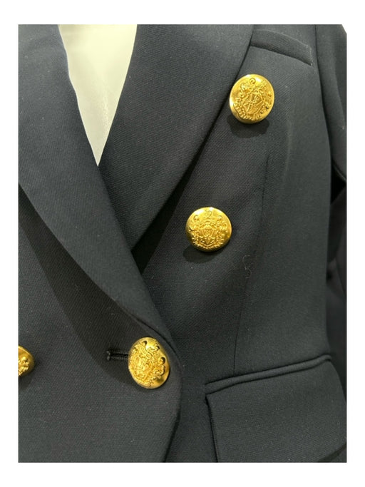 Veronica Beard Size 00 Navy Blue Polyester Blend Double Breast Pocket Jacket Navy Blue / 00