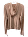 Beautiful People Size Small Blush Beige Tencel Blend Long Sleeve Hood Knit Top Blush Beige / Small