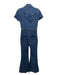 Show Me Your Mumu Size XS Med Wash Cotton Denim Short Sleeve Paneled Jumpsuit Med Wash / XS