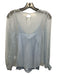 Sablyn Size XS Light Blue Silk Chiffon Overlay smocked cuffs Cami Top Light Blue / XS