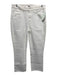 Paige Size 29 White Cotton Denim Mid Rise Raw Hem Straight Crop Jeans White / 29