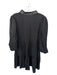 Emily McCarthy Size S Black Long Balloon Sleeve Vegan Leather Accents Dress Black / S