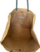 Baldiz Tan & blue Straw Rope Handles Fringe Tote Bag Tan & blue / L