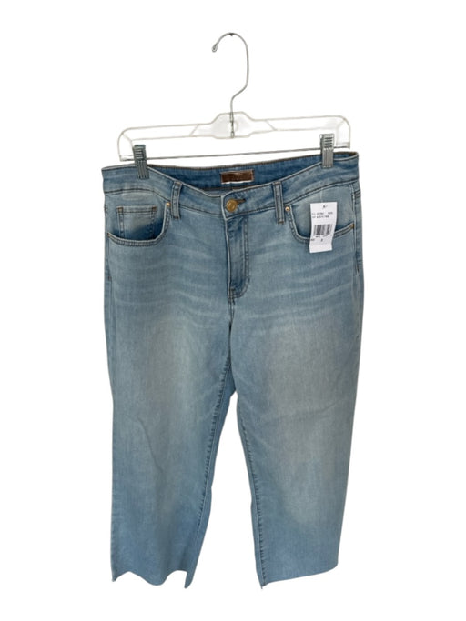 Kut From The Kloth Size 8 Light Wash Cotton Blend High Waist Wide Leg Jeans Light Wash / 8