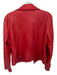 Levi's Size M Red Vegan Leather Long Sleeve Moto Jacket Red / M