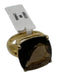 Seta Gold & Brown Metal Center Stone Faceted Ring Gold & Brown