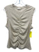Ulla Johnson Size XL Light Yellow Cotton Ruffle Cap Sleeve Gathered Top Light Yellow / XL