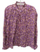 Alix of Bohemia Size Medium Purple, Pink, Brown Cotton Long Sleeve Floral Top Purple, Pink, Brown / Medium