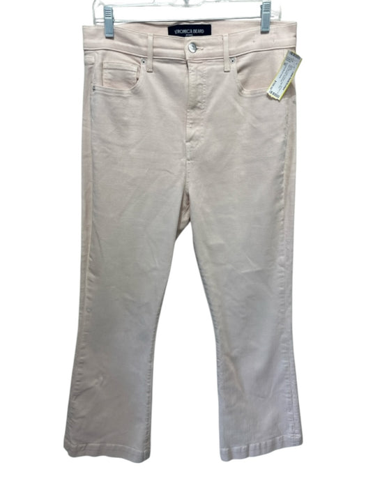 Veronica Beard Jeans Size 30 Pale Pink Cotton Denim High Rise Flare Jeans Pale Pink / 30