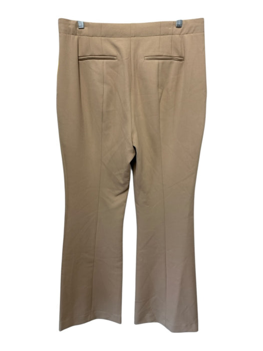 Simkhai Size 12 Beige Polyester Blend High Rise Pockets Wide Leg Trouser Pants Beige / 12